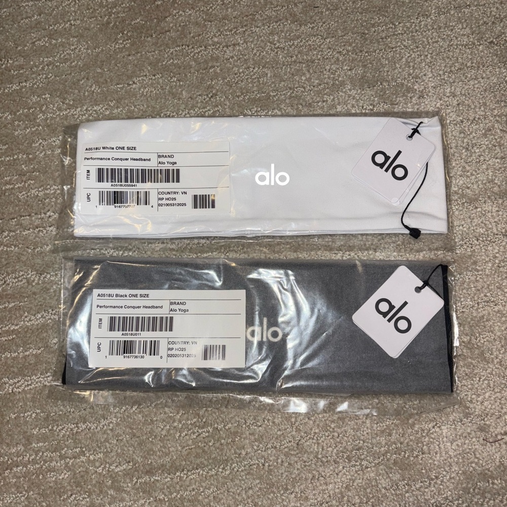 Alo Performance Conquer Headband Black NWT - Picture 4 of 4
